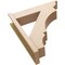 Ekena Millwork 8-in W x 32-in D x 36-in H Balboa Trad Rough Cedar Woodgrain TimberThane Outlooker, Primed Tan OUTUR080X32X36BOA04RCPR - alternate 3